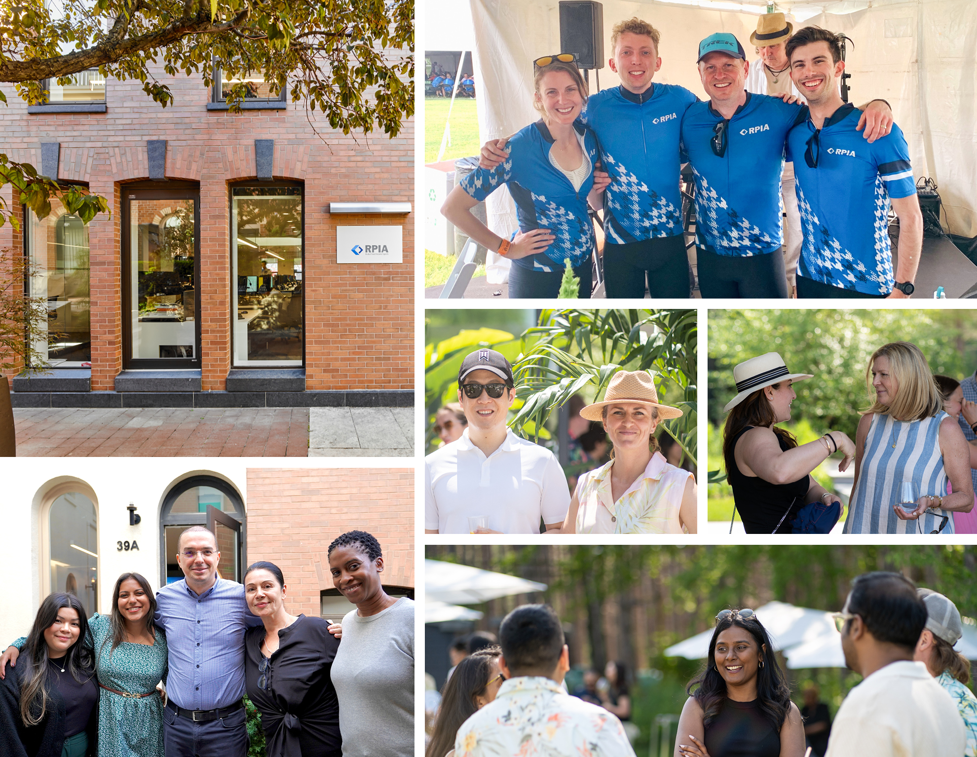 Collage of images showing employees at RPIA