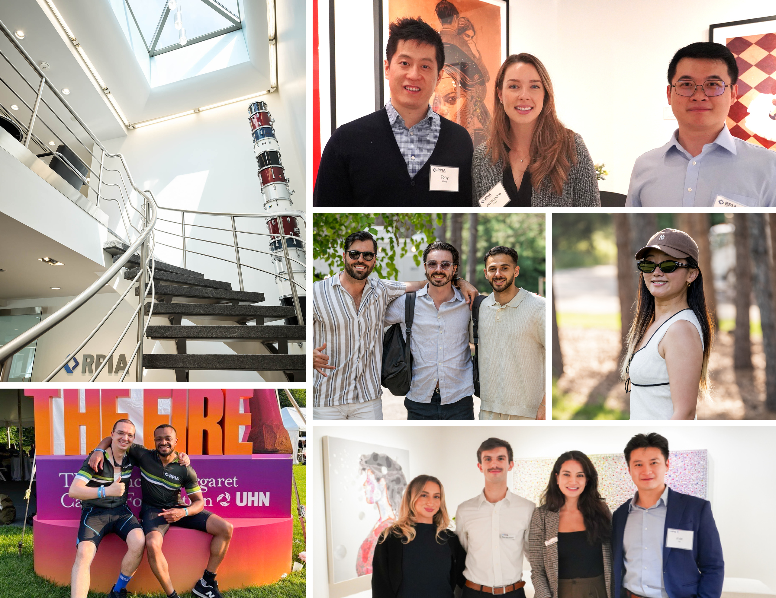 Collage of images showing employees at RPIA