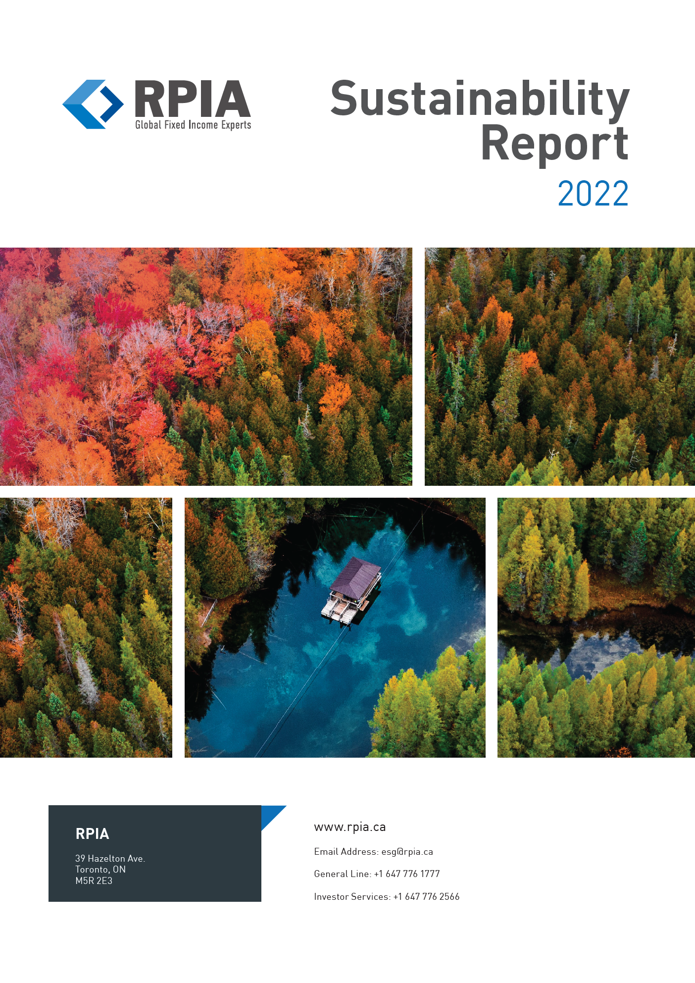 RPIA 2022 Sustainability Report Cover Page