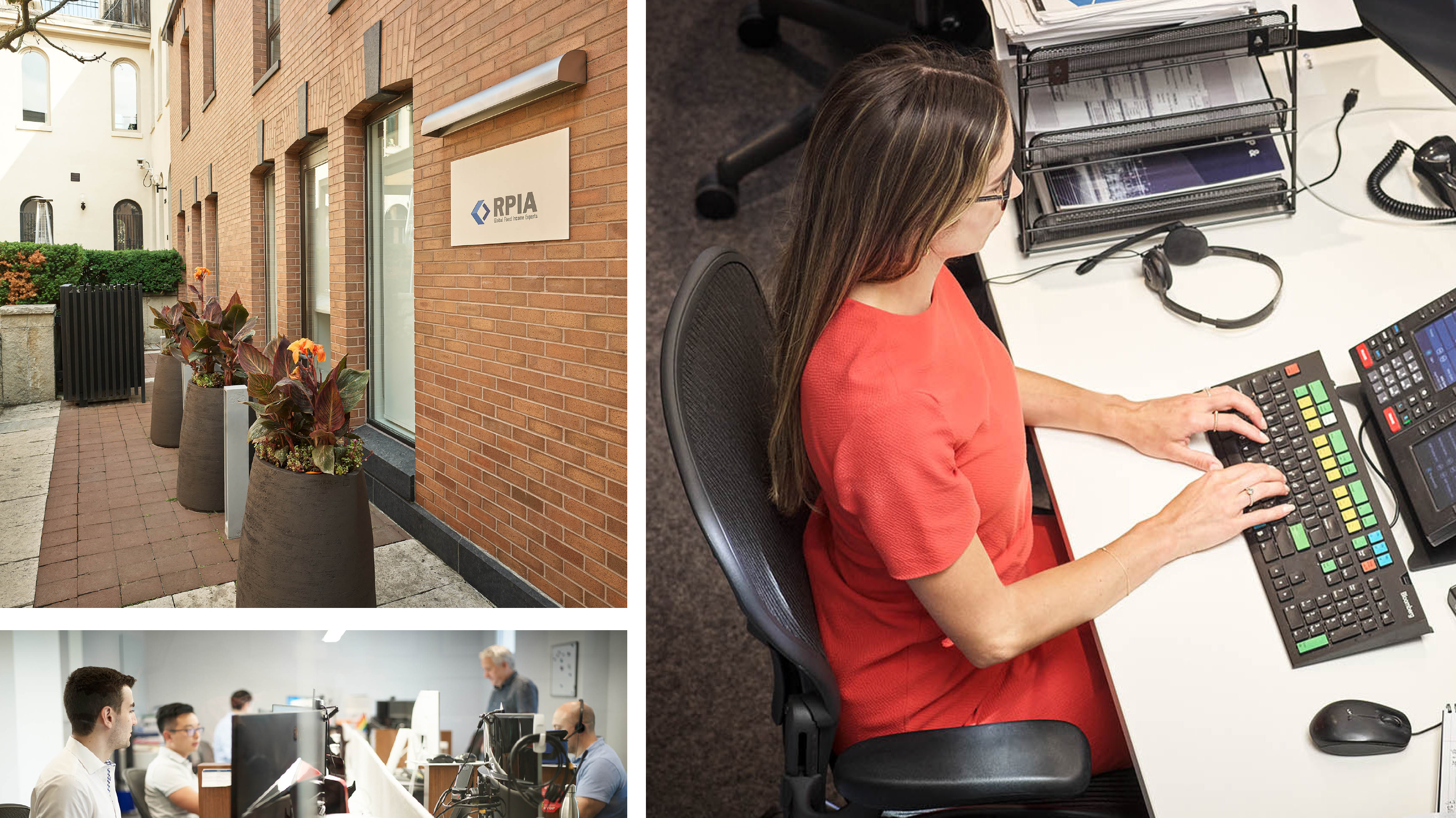 Collage of people working in the RPIA office