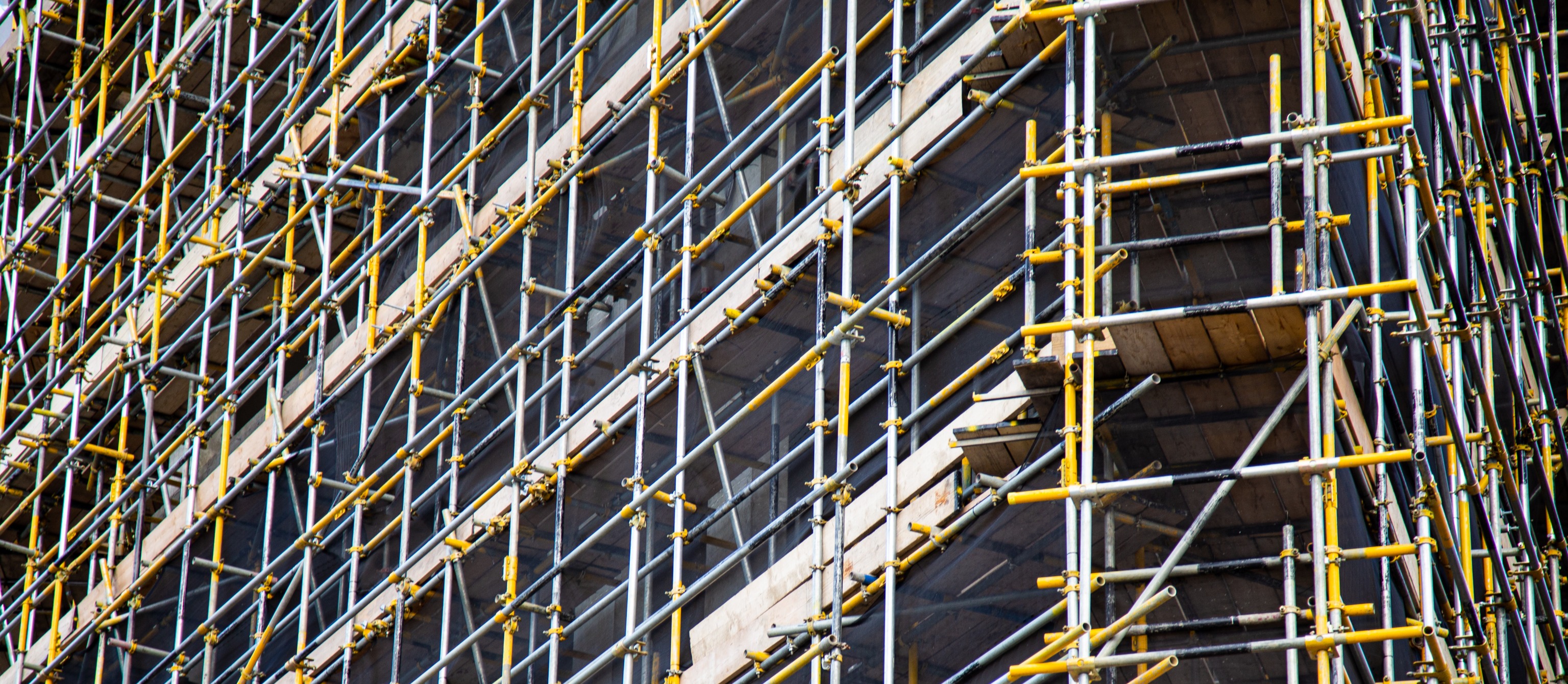 Renovation works on building