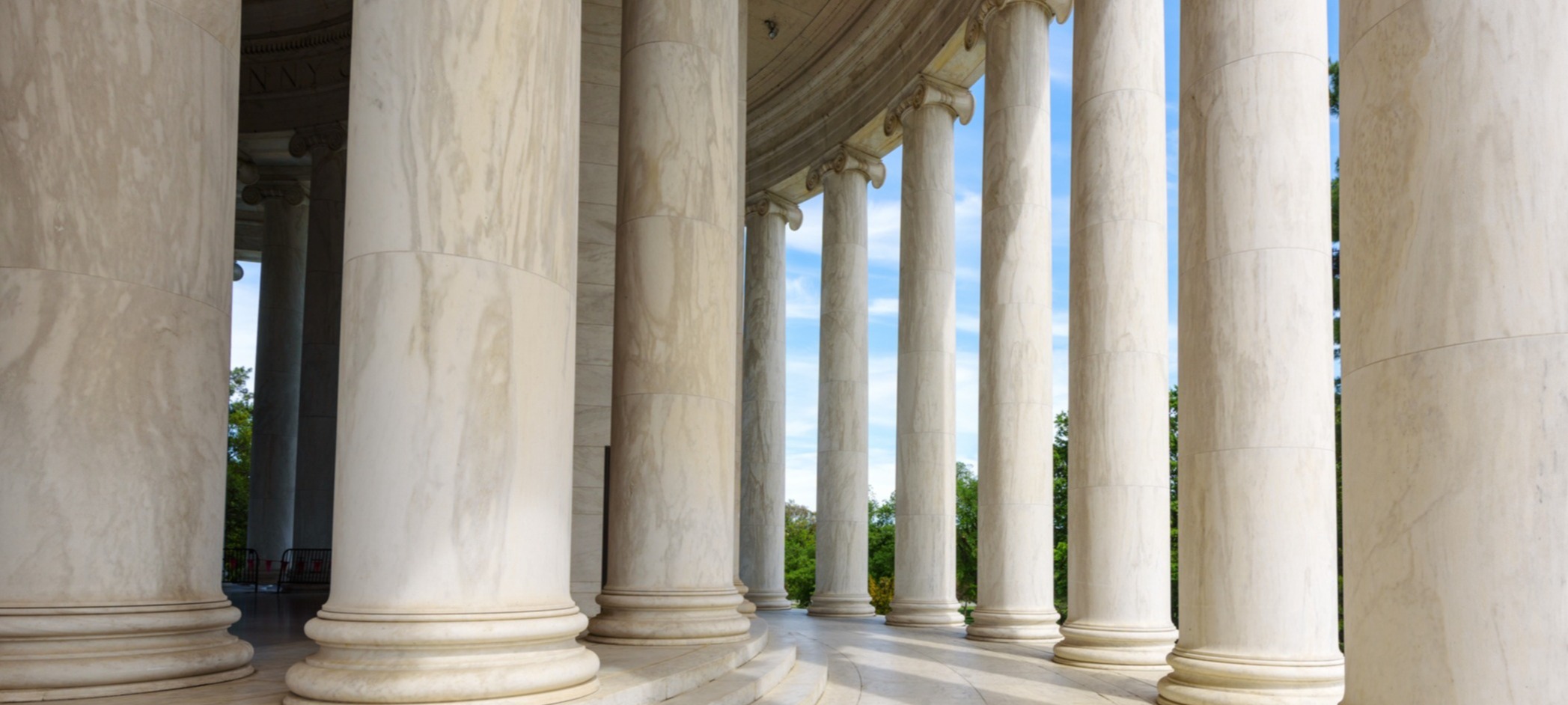 Ionic Columns at Jefferson Memorial, Washington DC Architecture