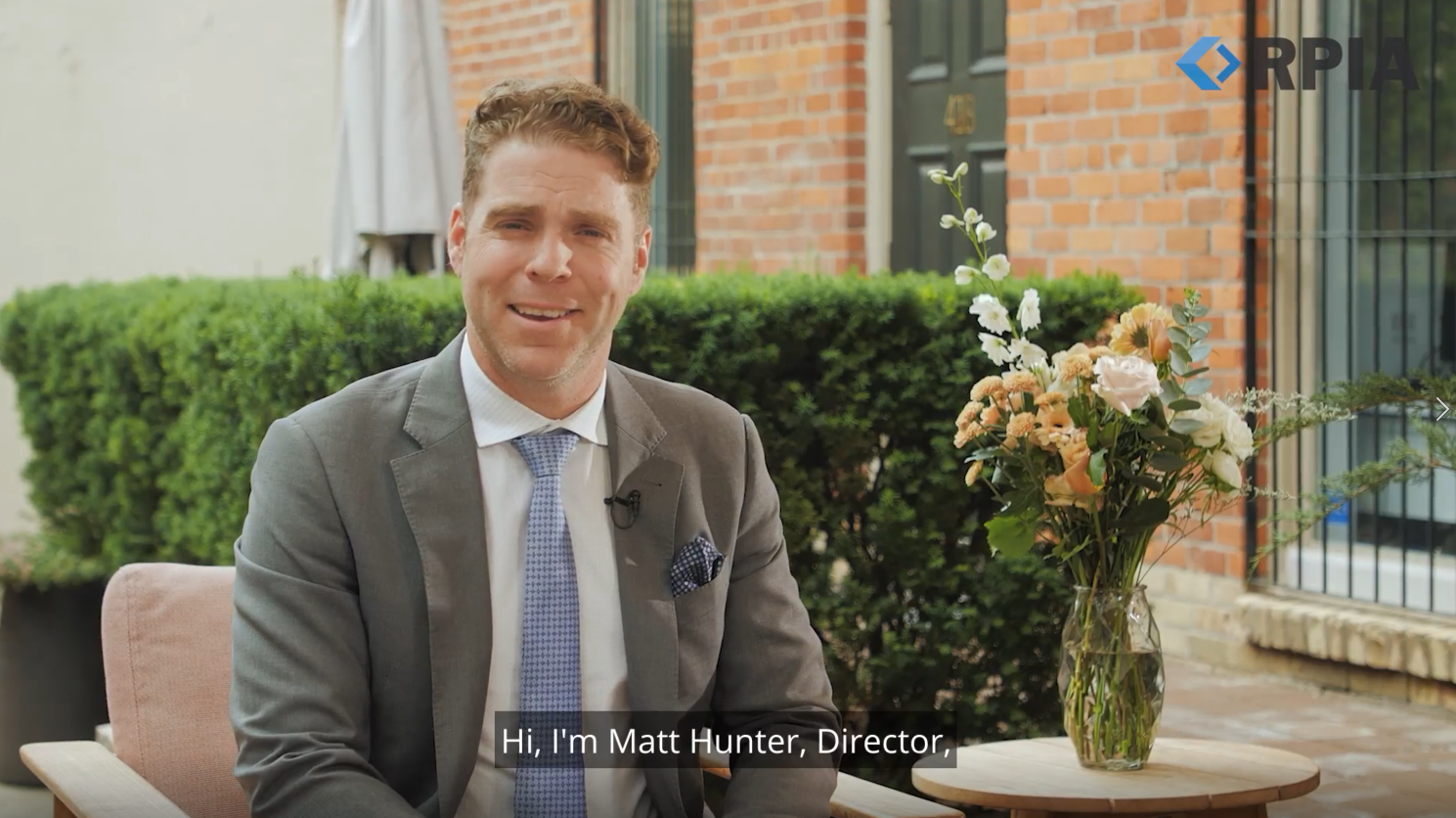 Matthew Hunter, Director, Client Portfolio Management, speaking in the video